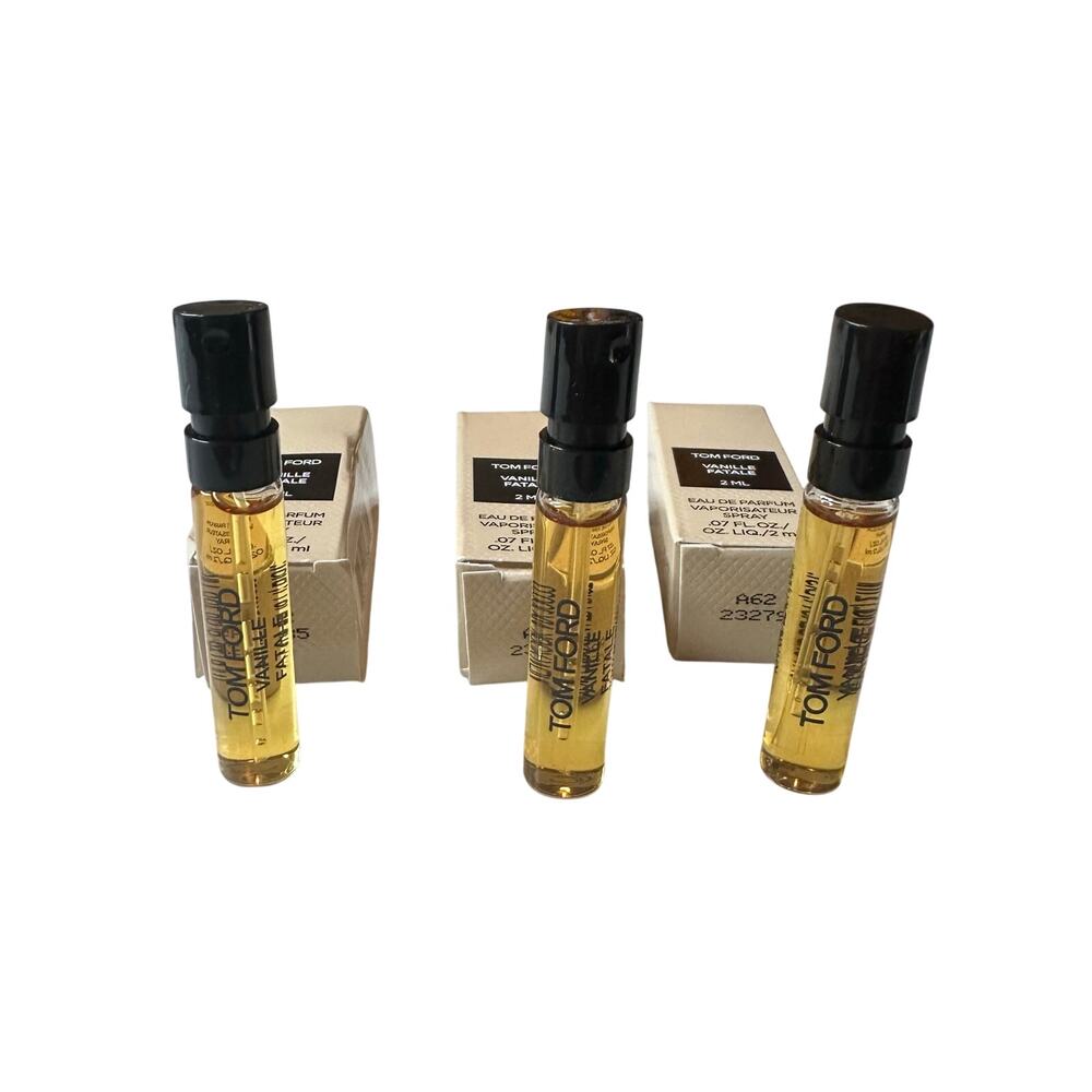 Tom Ford Vanille Fatale Eau De Parfum Travel Size Spray 2ml, Lot of 3 NIB Luxury
